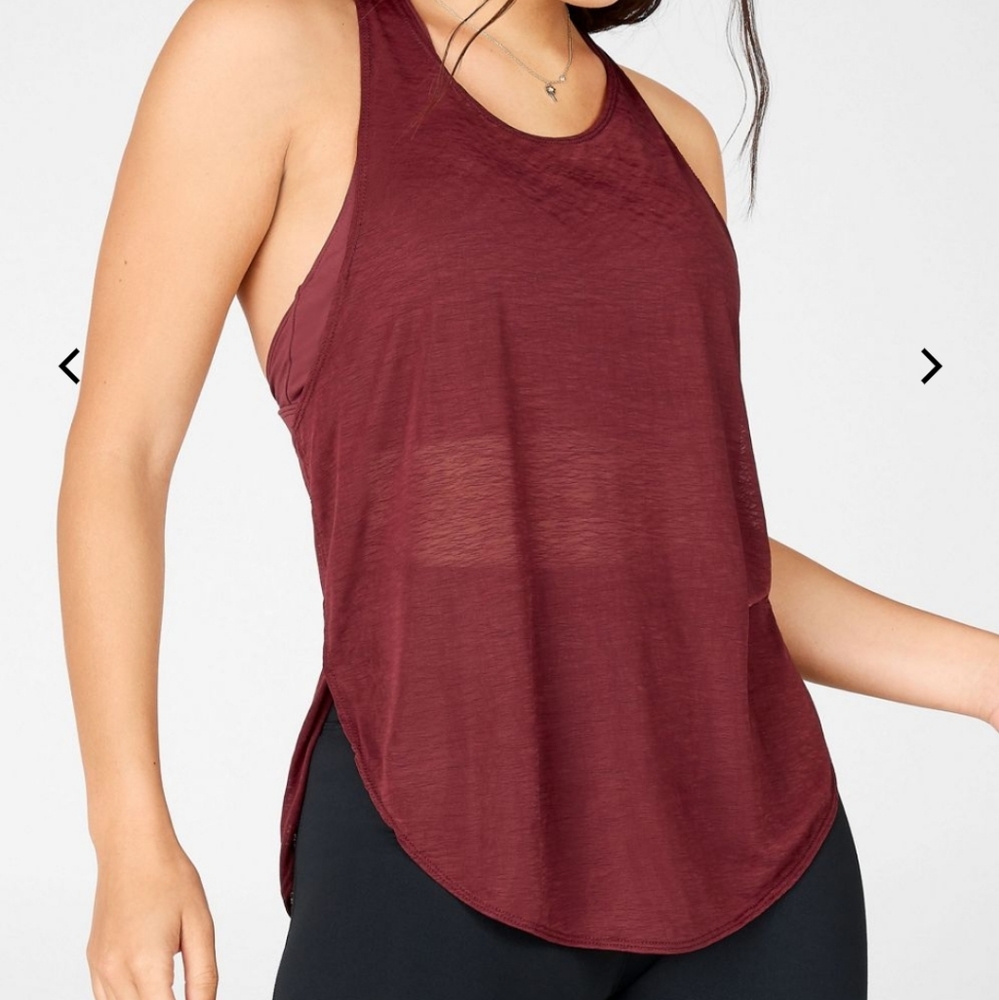 Fabletics tank with built in bra